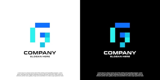 Creatieve laatste technologie Logo Design