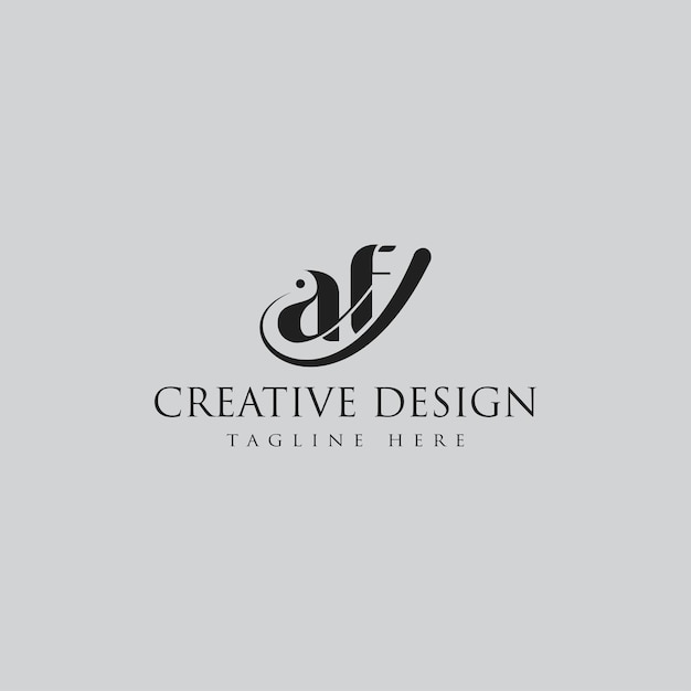 Creatieve letter af-logo