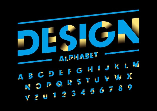 Creatieve lettertypeontwerpvector