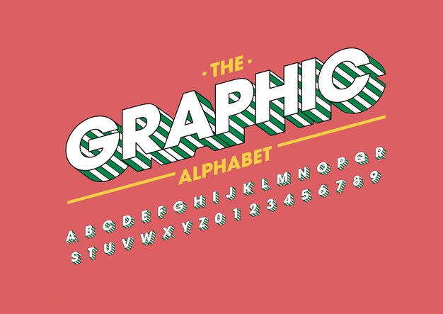 Creatieve lettertypeontwerpvector