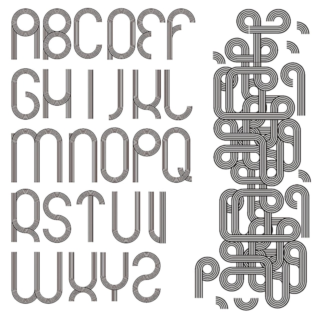 Creatieve lettertypeontwerpvector