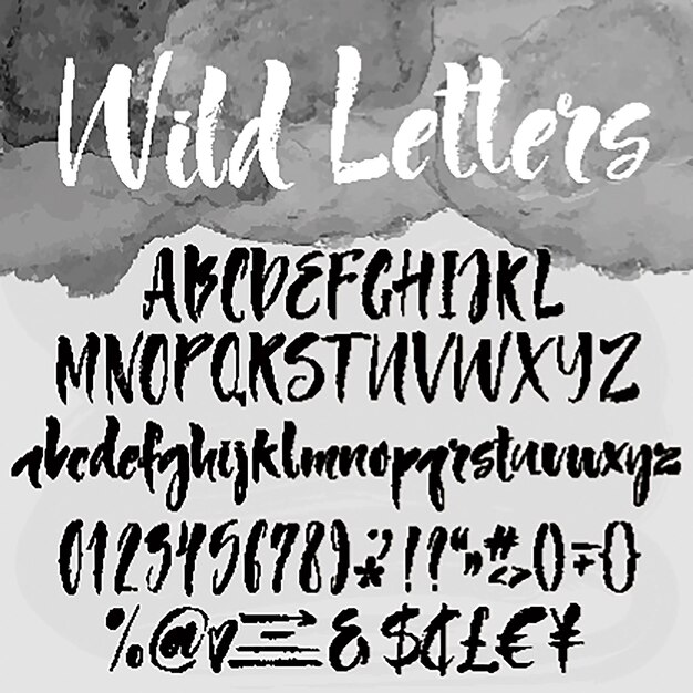 Vector creatieve lettertypeontwerpvector