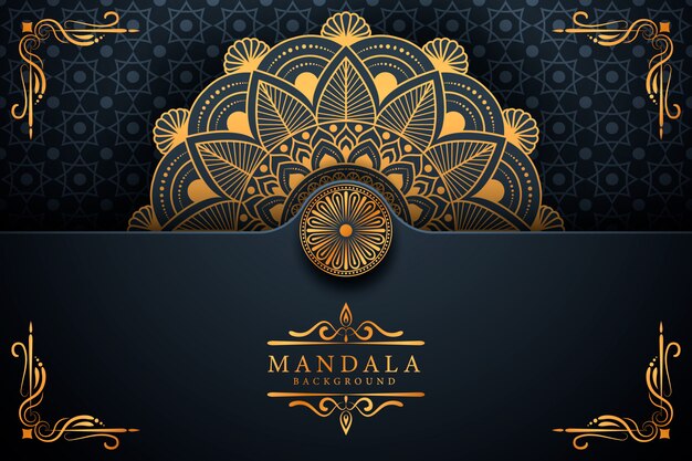 Creatieve luxe arabesque mandala achtergrond