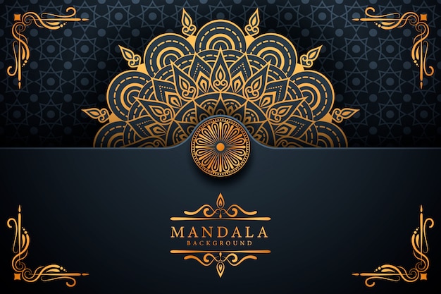 Creatieve luxe arabesque mandala achtergrond