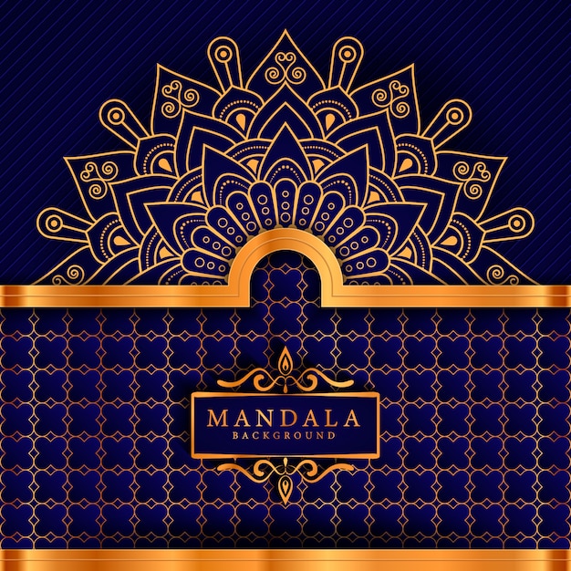Creatieve luxe arabesque mandala achtergrond