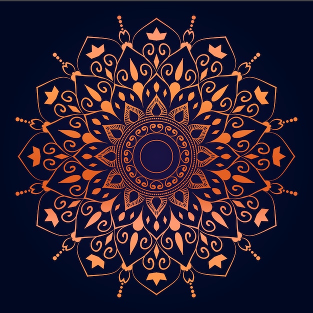 Creatieve luxe arabesque mandala achtergrond