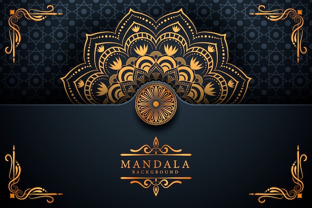 Creatieve luxe arabesque mandala achtergrond