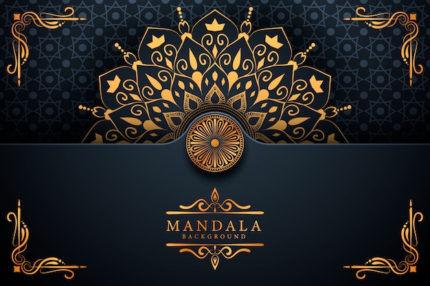 Creatieve luxe arabesque mandala achtergrond