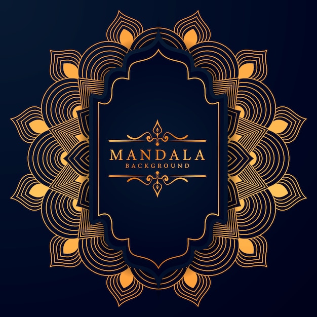 Creatieve luxe arabesque mandala achtergrond