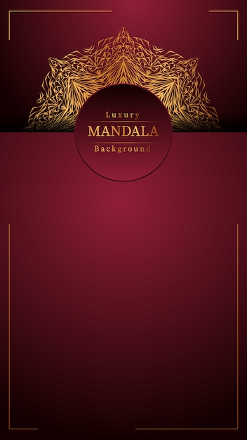 Creatieve luxe Mandala achtergrond