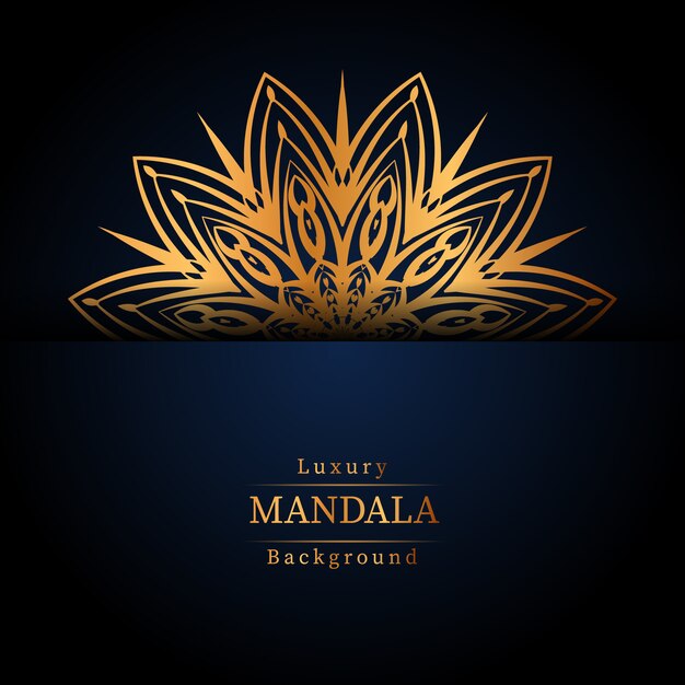 Creatieve luxe mandala achtergrond