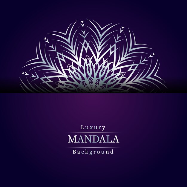 Vector creatieve luxe mandala achtergrond