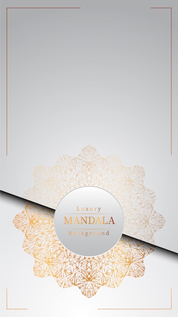 Creatieve luxe mandala achtergrond