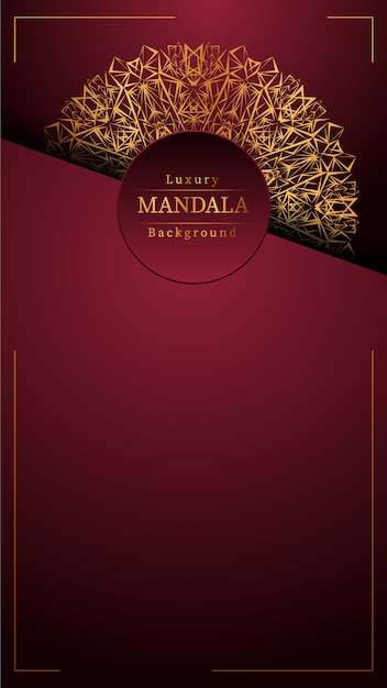 Creatieve luxe mandala achtergrond