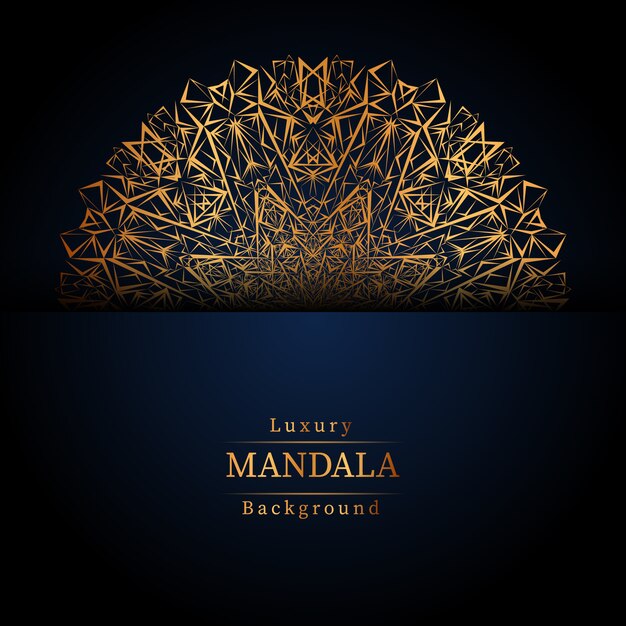 Creatieve luxe mandala achtergrond