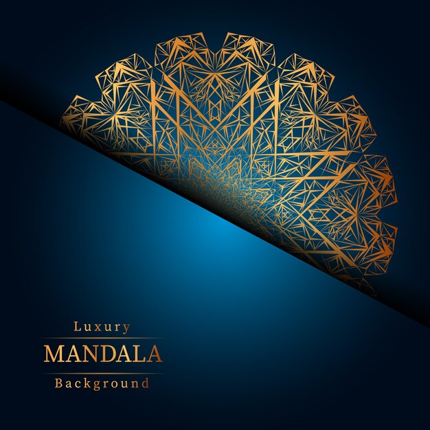 Creatieve luxe mandala achtergrond