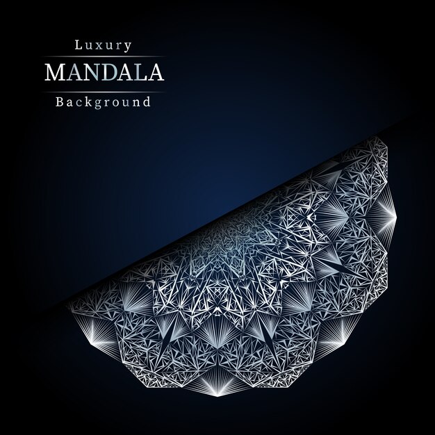 Creatieve luxe mandala achtergrond