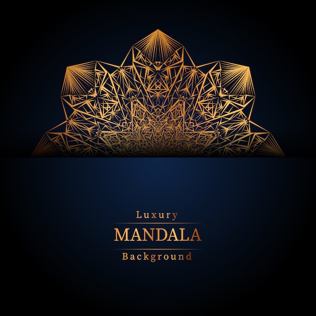 Creatieve luxe mandala achtergrond