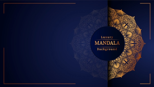 Creatieve luxe mandala achtergrond