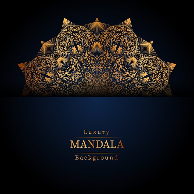 Creatieve luxe mandala achtergrond