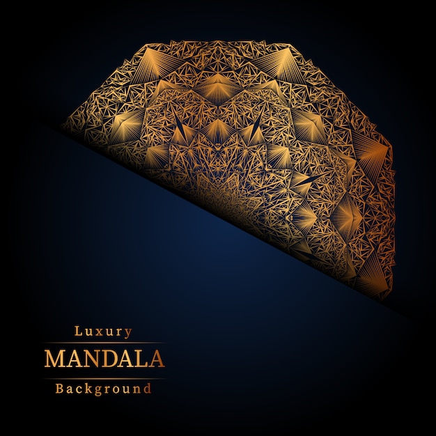 Creatieve luxe mandala achtergrond