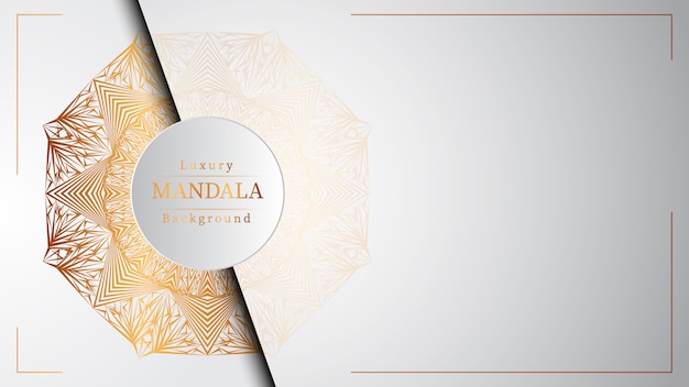 Creatieve luxe mandala achtergrond