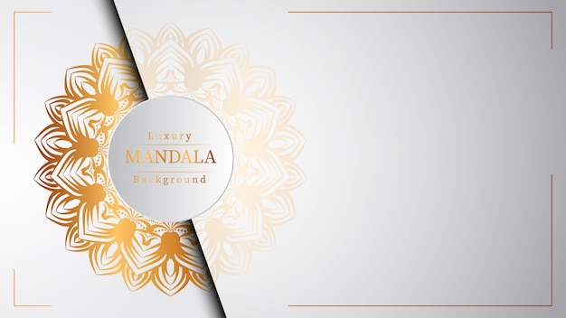 Creatieve luxe mandala achtergrond