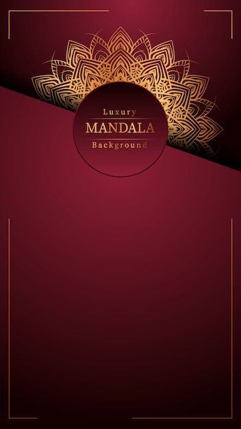 Creatieve luxe mandala achtergrond