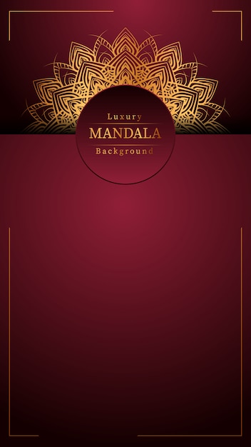 Creatieve luxe mandala achtergrond