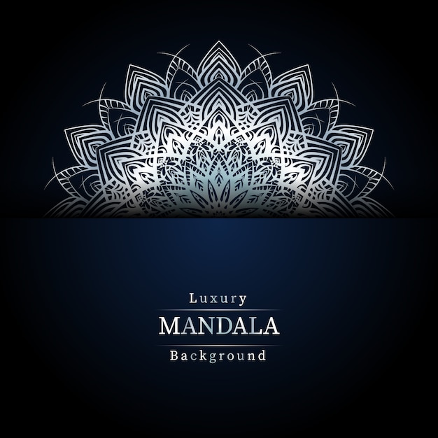 Vector creatieve luxe mandala achtergrond