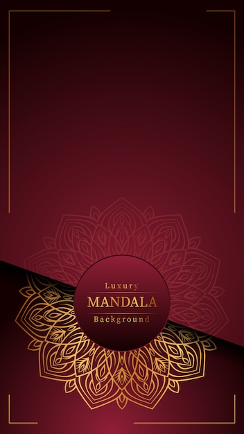 Creatieve luxe mandala achtergrond