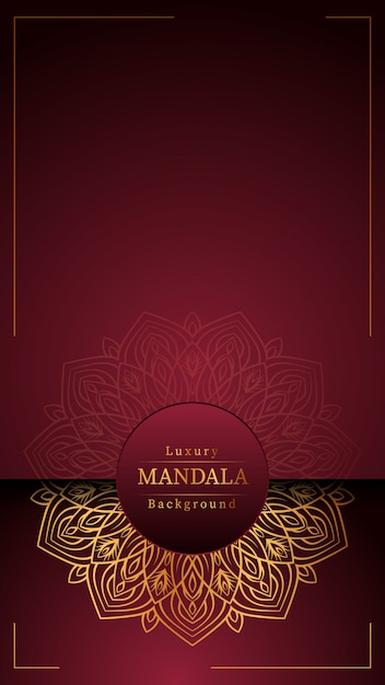 Creatieve luxe mandala achtergrond