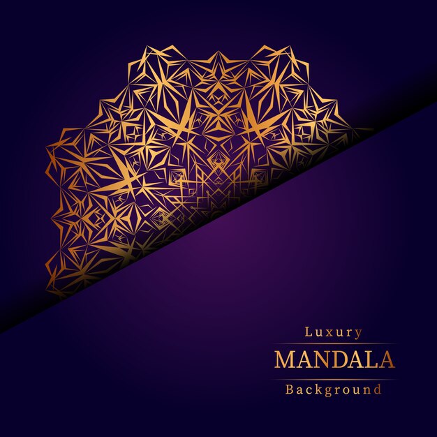 Creatieve luxe mandala achtergrond