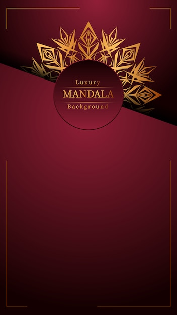 Creatieve luxe mandala achtergrond