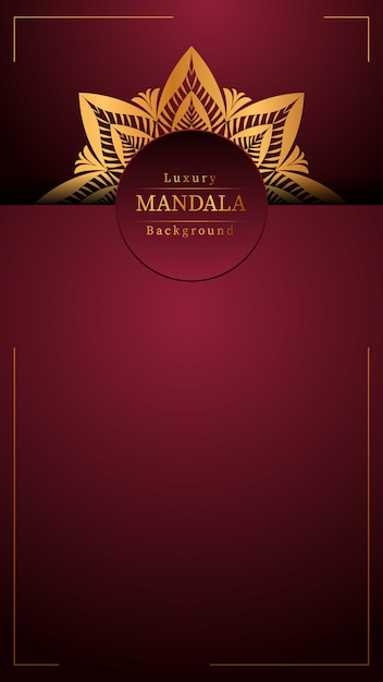 Creatieve luxe mandala achtergrond