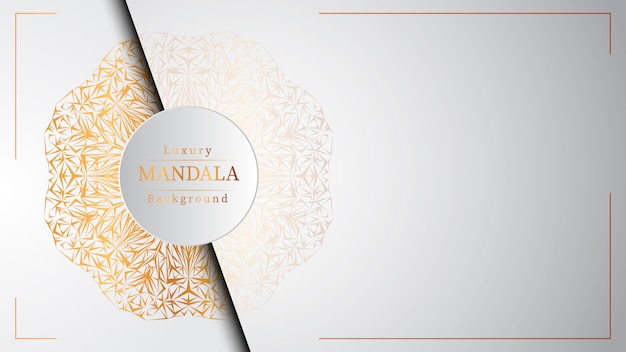 Vector creatieve luxe mandala achtergrond