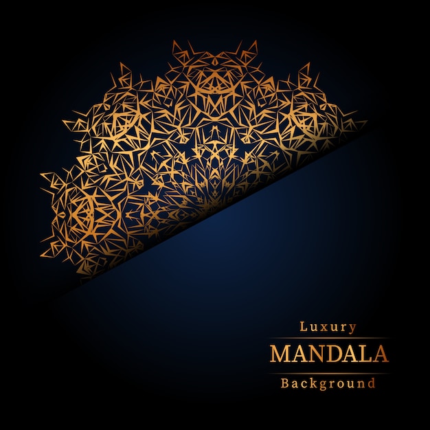 Creatieve luxe mandala achtergrond