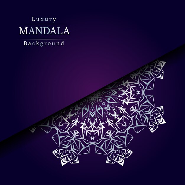 Creatieve luxe mandala achtergrond