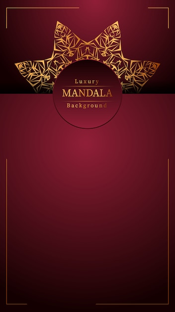Creatieve luxe Mandala achtergrond