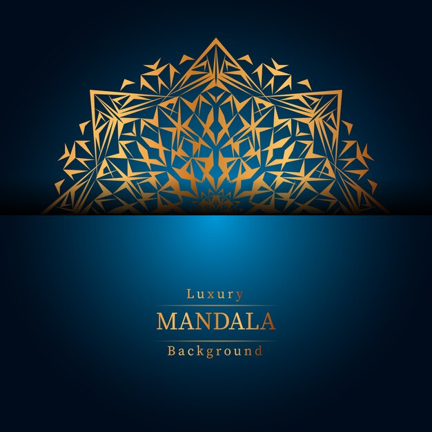 Creatieve luxe mandala achtergrond