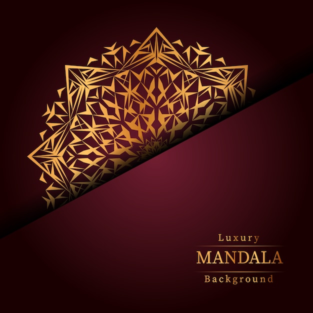 Creatieve luxe mandala achtergrond
