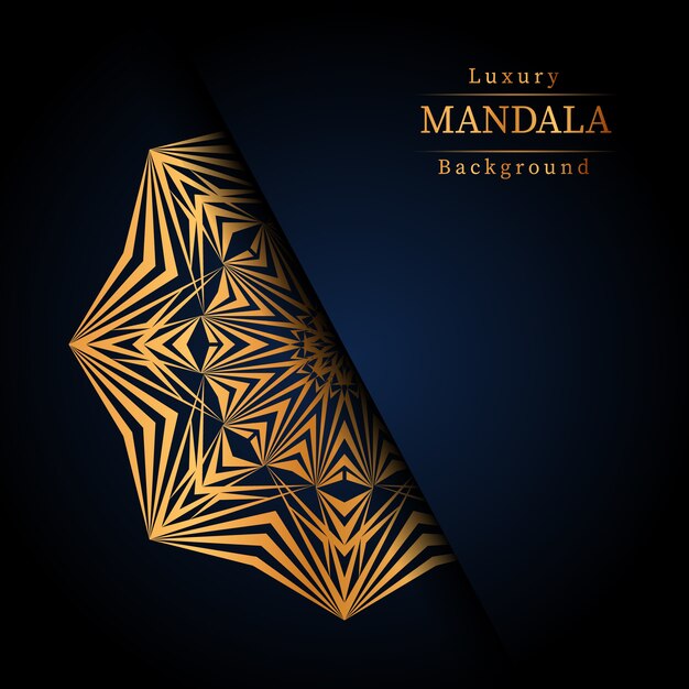 Creatieve luxe mandala achtergrond