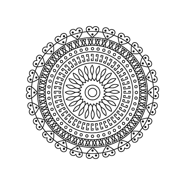 Vector creatieve luxe mandala achtergrond