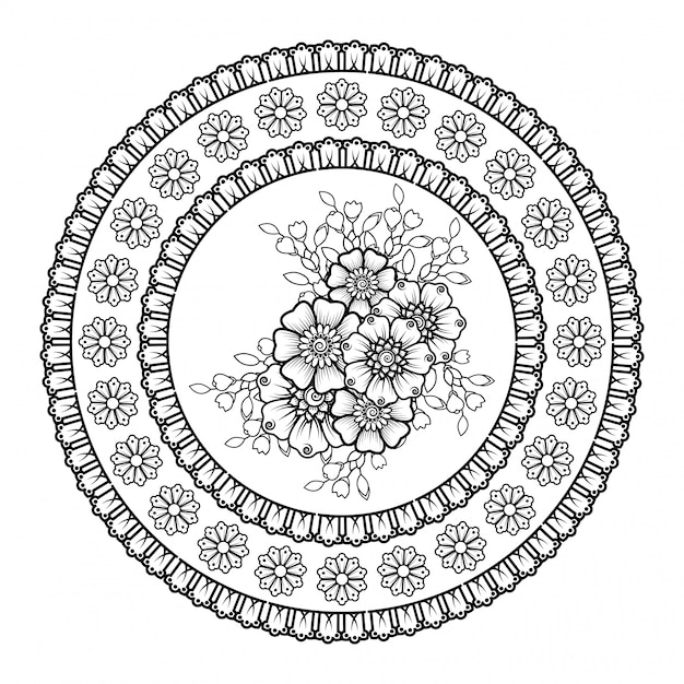 Creatieve luxe mandala achtergrond