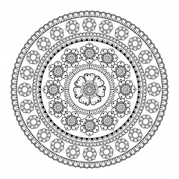 Creatieve luxe mandala achtergrond