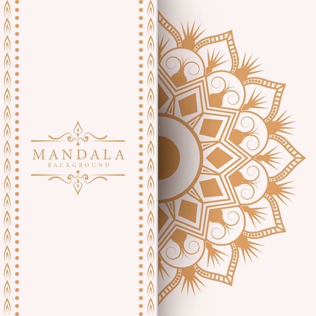 Creatieve luxe mandala achtergrond