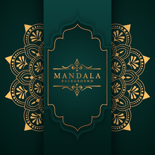 Vector creatieve luxe mandala achtergrond