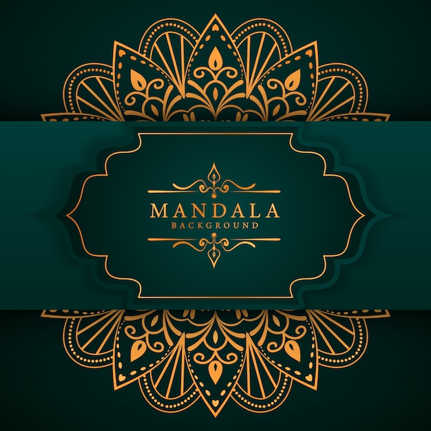 Creatieve luxe mandala achtergrond