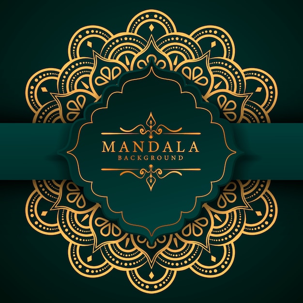 Creatieve luxe mandala achtergrond