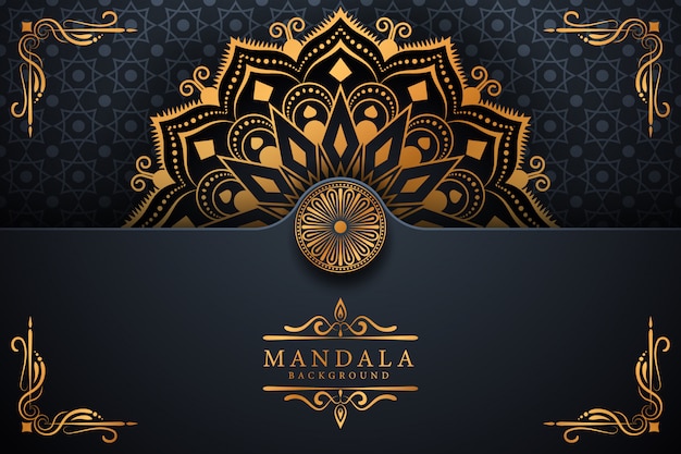 Creatieve luxe mandala achtergrond